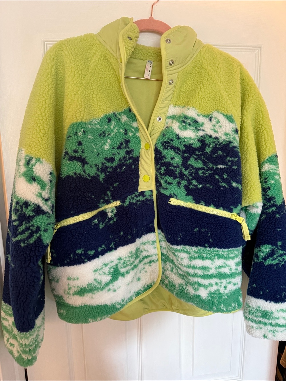 FP movement Rocky Ridge Sherpa fleece in Mountain Scene